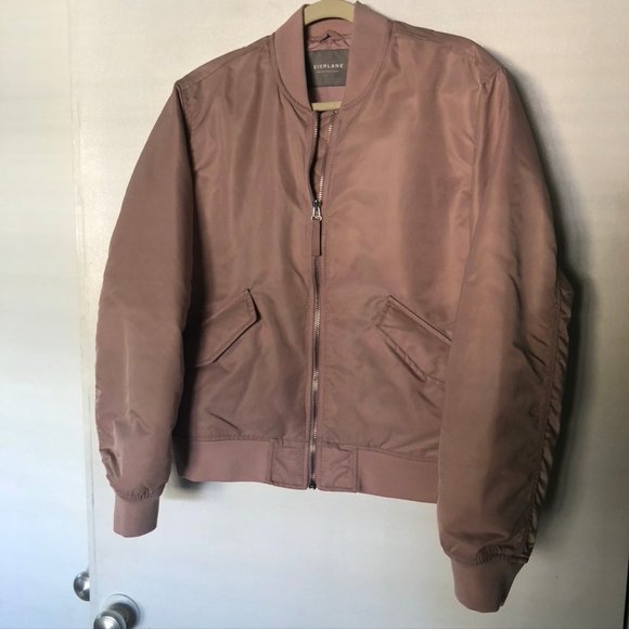 Everlane Bomber Jacket in Blush - Picture 6 of 7